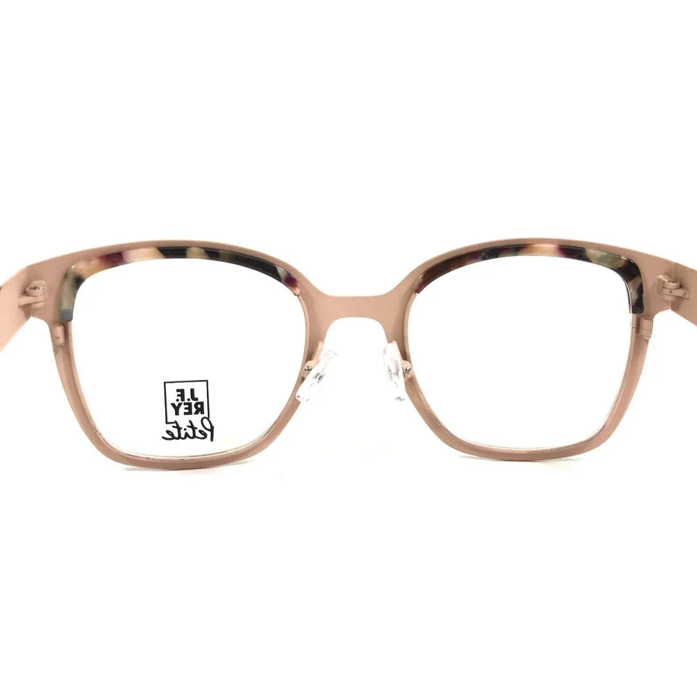 J. F. Rey Petite Eyeglasses Frames PM096 5546 Nude Tortoise Matte Gold 48-21-140